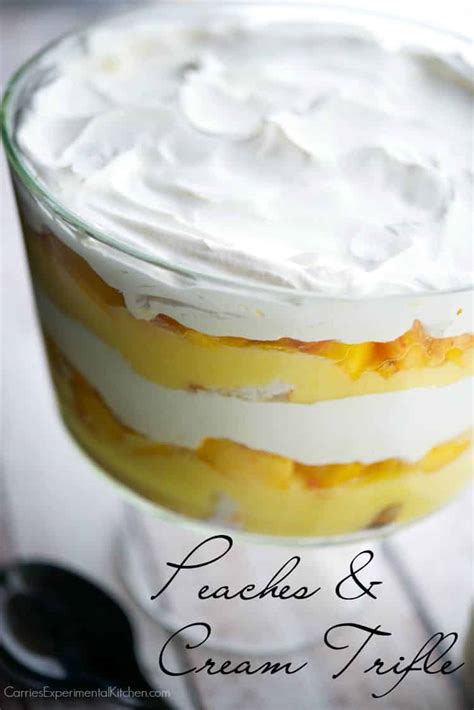 Peaches And Cream Trifle {no Bake}