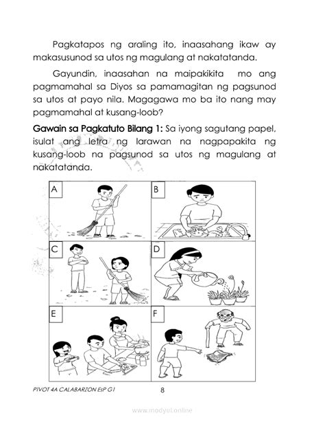 larawan na nagpapakita ng pagtulong sa gawaing bahay bagay tulala