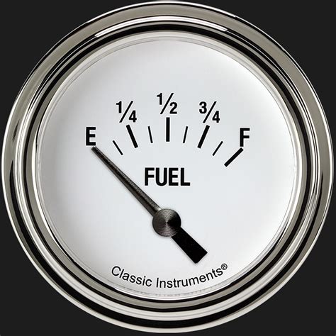 Classic Instruments Store White Hot Fuel Gauge