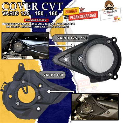 Jual COVER CVT VARIO 160 125 150 OLD NEW ABS CBS ISS V160 V125 V150