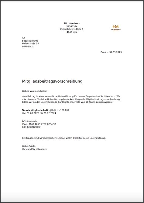 Anleitungen Zu Den Mitgliedsbeitr Gen Vereinsplaner