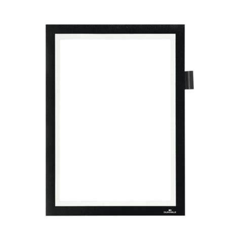 Durable Duraframe Note Self Adhesive A4 Black 499301 499301