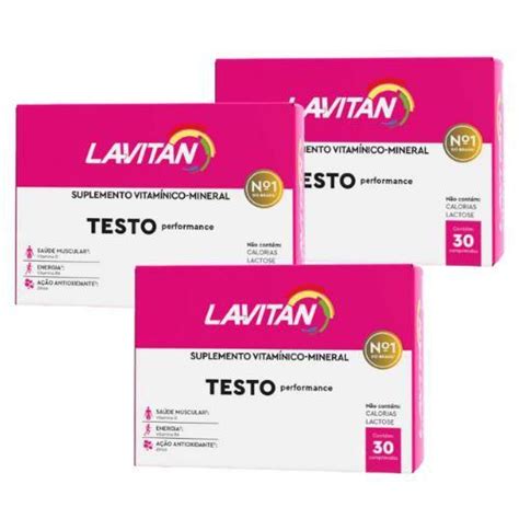 Kit Lavitan Rosa Femme Feminino Capsulas Cada Suplemento Alimentar