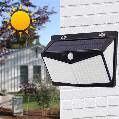 Luz Solar De Pared Con Sensor De Movimiento 136 206 208 Led Luz