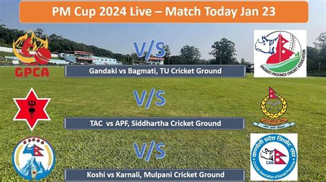 Live Tribhuwan Army Club Vs Apf Nepal Gandaki Vs Bagmati Koshi Vs