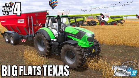 Harvesting Claas Lexion Big Flats Texas Fs Harvest