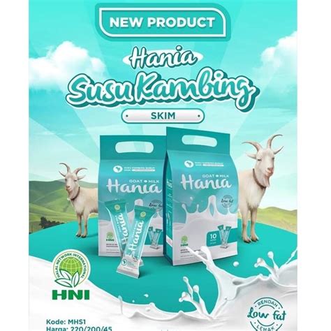 Jual Hania Susu Kambing SKIM Bubuk Renda Lemak Murni Tanpa Gula Obat