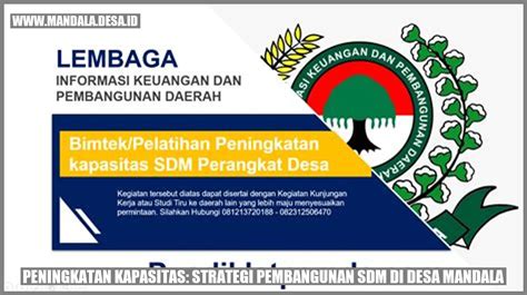 Peningkatan Kapasitas Strategi Pembangunan SDM Di Desa Mandala Mandala