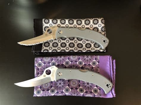 Spyderco Collector Grail Set Massad Ayoob Sprint Run Cruwear