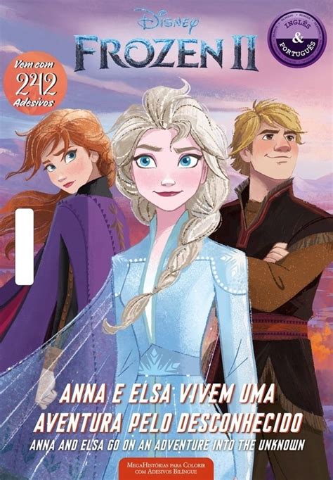 Disney Frozen II Megahistorias Para Colorir Adesivos Bilingue