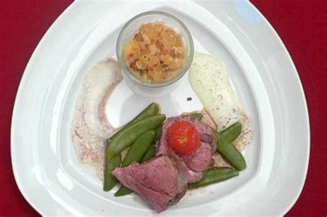 Kalbsfilet Mit Kartoffelrisotto Auf Parmaschinken Schaum Rezept