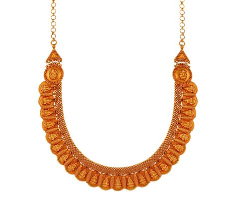 Jos Alukkas Temple Gold Necklace 30 Grams Jewellery Designs