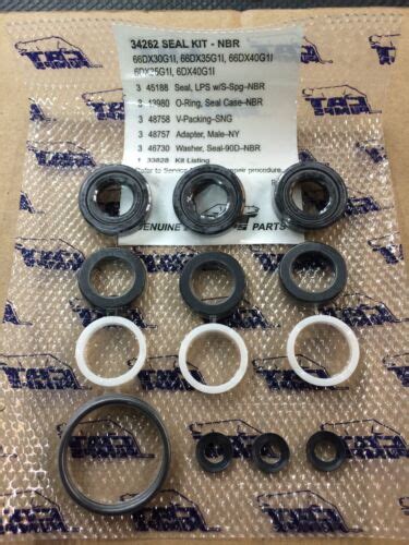 34262 WATER PACKING SEAL KIT FOR CAT PUMP 66DX 6DX PRESSURE WASHER PUMP