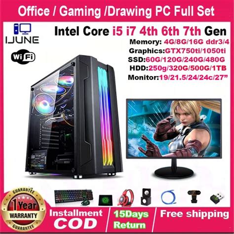 New Desktop Computer Set Gaming Pc Full Set Core I Th I Th I Th