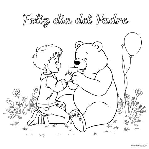 Dibujos Para Colorear Del Feliz Día Del Padre