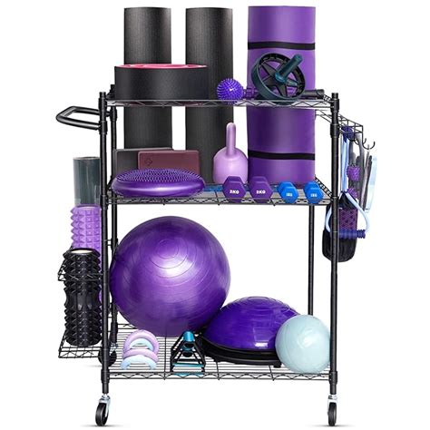 Buy Fhxzh Home Gym Storage Rack Workout Equipment Storage Organizer