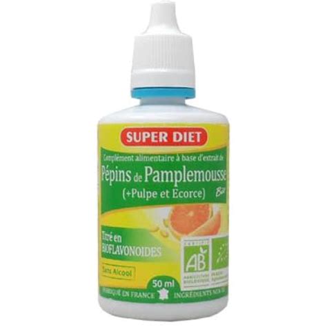 Pulpe et Pépins de pamplemousse Bio Super Diet 50 mL