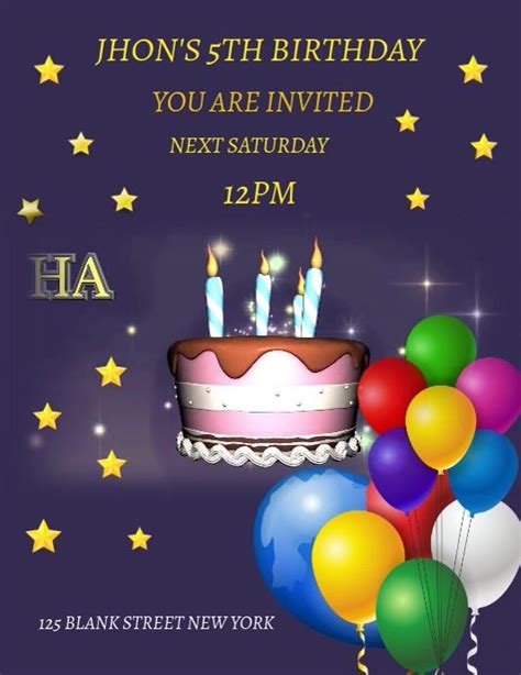 Birthday Wishes Email Template