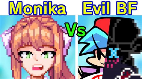 Friday Night Funkin Corruption Vs Monika Fnf Hard Evil Boyfriend