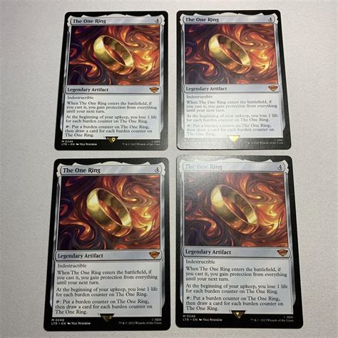 33279円 Mtg 一つの指輪 英語 4枚セット② リニューアル