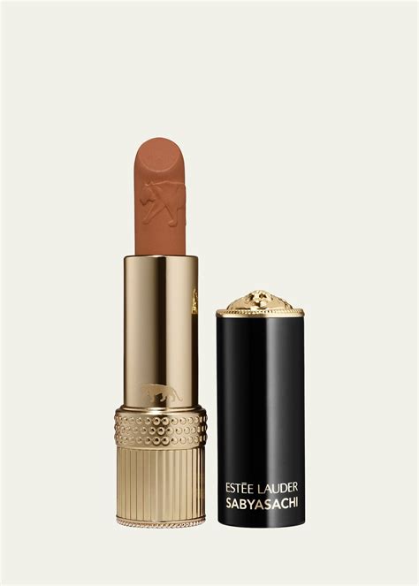 Estée Lauder Sabyasachi Lipstick Apricot Silk Sat Editorialist