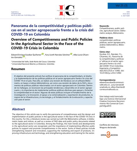 PDF Panorama de la competitividad y políticas públicas en el sector