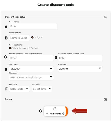 How to create a discount code
