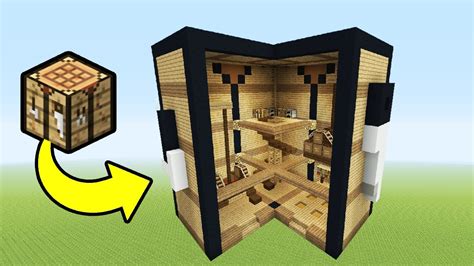 Minecraft Tutorial How To Make A Crafting Table House House In A