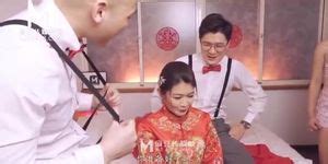 Asian Model Media Lewd Wedding Liang Yun Fei Md Original Hd Porn With Cumshot Oral
