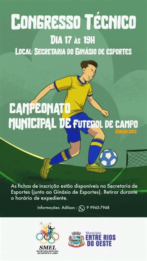 Congresso T Cnico Do Campeonato Municipal De Futebol De Campo De Entre