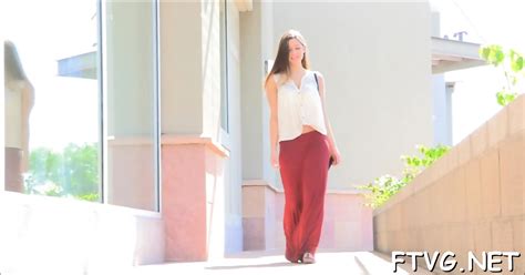 Hot Brunette Nicole Is Cuddling Her Huge Boobs