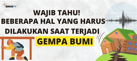 Wajib Tahu Beberapa Hal Yang Harus Dilakukan Saat Terjadi Gempa Bumi