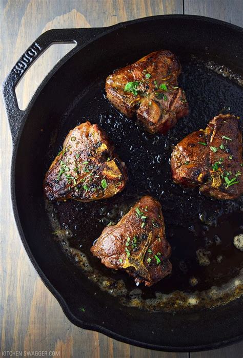 Cast Iron Lamb Loin Chops With Cognac Butter Sauce Recipe Recipe