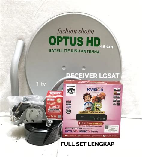 Parabola Mini Optus Cm Full Set Paketan Receiver Lgsat Gol