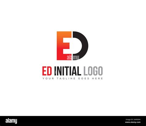 Letter E D Initial Logo Stock Vector Image And Art Alamy