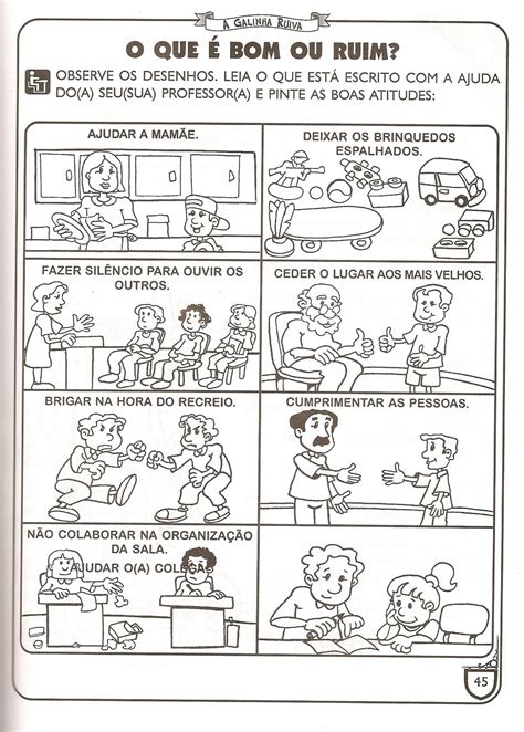 Atividade Sobre Regras De Convivencia Educação Infantil