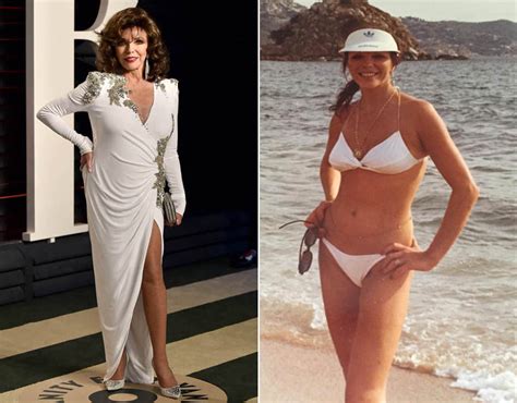 Joan Collins Flaunts Incredible Body In White Bikini In