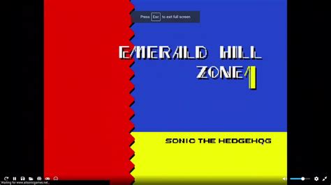 Speedrun of Emerald Hill Zone 1 from Sonic 2 (Time: 0:22 in game time ...