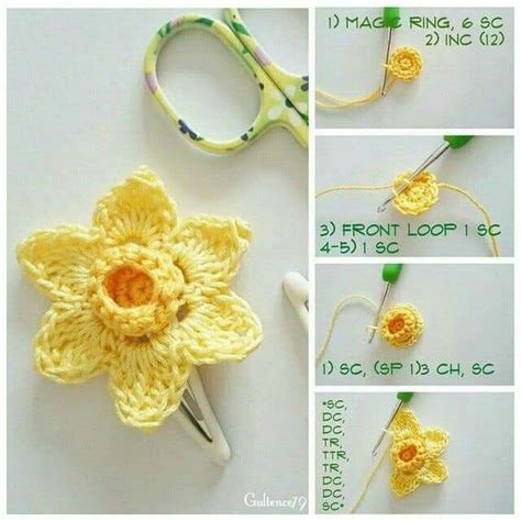 Pin By Veronica Martinez Tovar On Hand Made Crochet Flower Tutorial