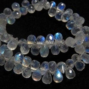 Rainbow Moonstone Inches Aaaaa High Quality Micro Faceted Tear Drops