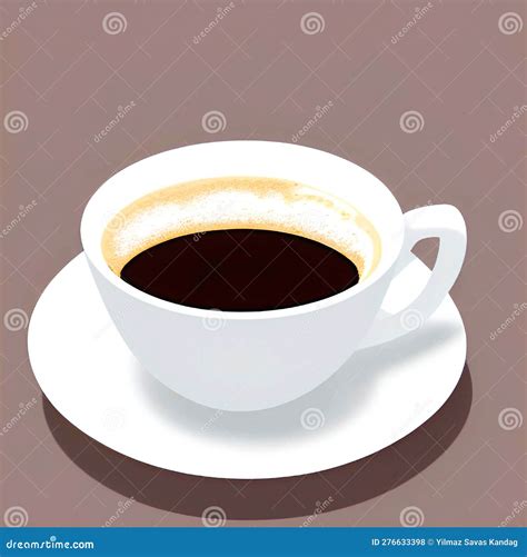 A Sip of Warmth, the Artistic Pleasure of Coffee. Stock Illustration - Illustration of fresh ...