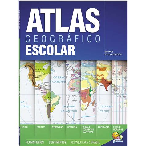 Atlas Geografico Escolar 68 Paginas Todo Livro Papellotti