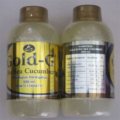 Jual Gold G Jelly Gamat Gold G Bio Sea Cucumber Original 500 And 320 Ml