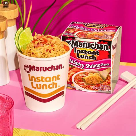 Maruchan Instant Lunch Hot Spicy Shrimp Ramen Noodle Soup Oz
