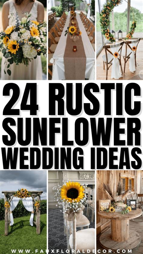 24 Rustic Sunflower Wedding Ideas That Look Gorgeous