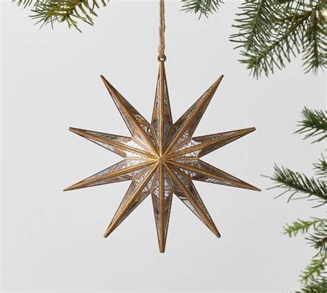 Pre Lit Mirrored Star Tree Topper Pottery Barn