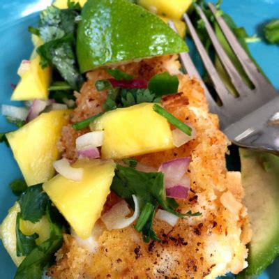 Coconut Crusted Tilapia With Mango Chutney Schinkels Meat Market