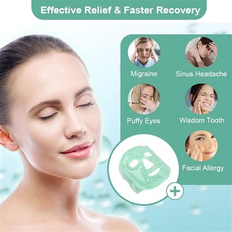 NEWGO Cooling Eye Mask Hot Cold Therapy Gel Beads For Migraine Relief Puffy Eyes Sinus