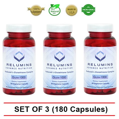 SET OF 3 Relumins Advance Glutathione Whitening And Anti Aging Gluta