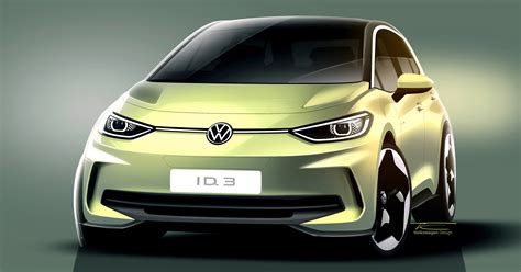 Volkswagen Id Facelift Teaser Sketches Paul Tan S Automotive